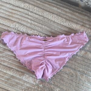 PINK Victoria's Secret Lavender Ruffle Bikini Briefs